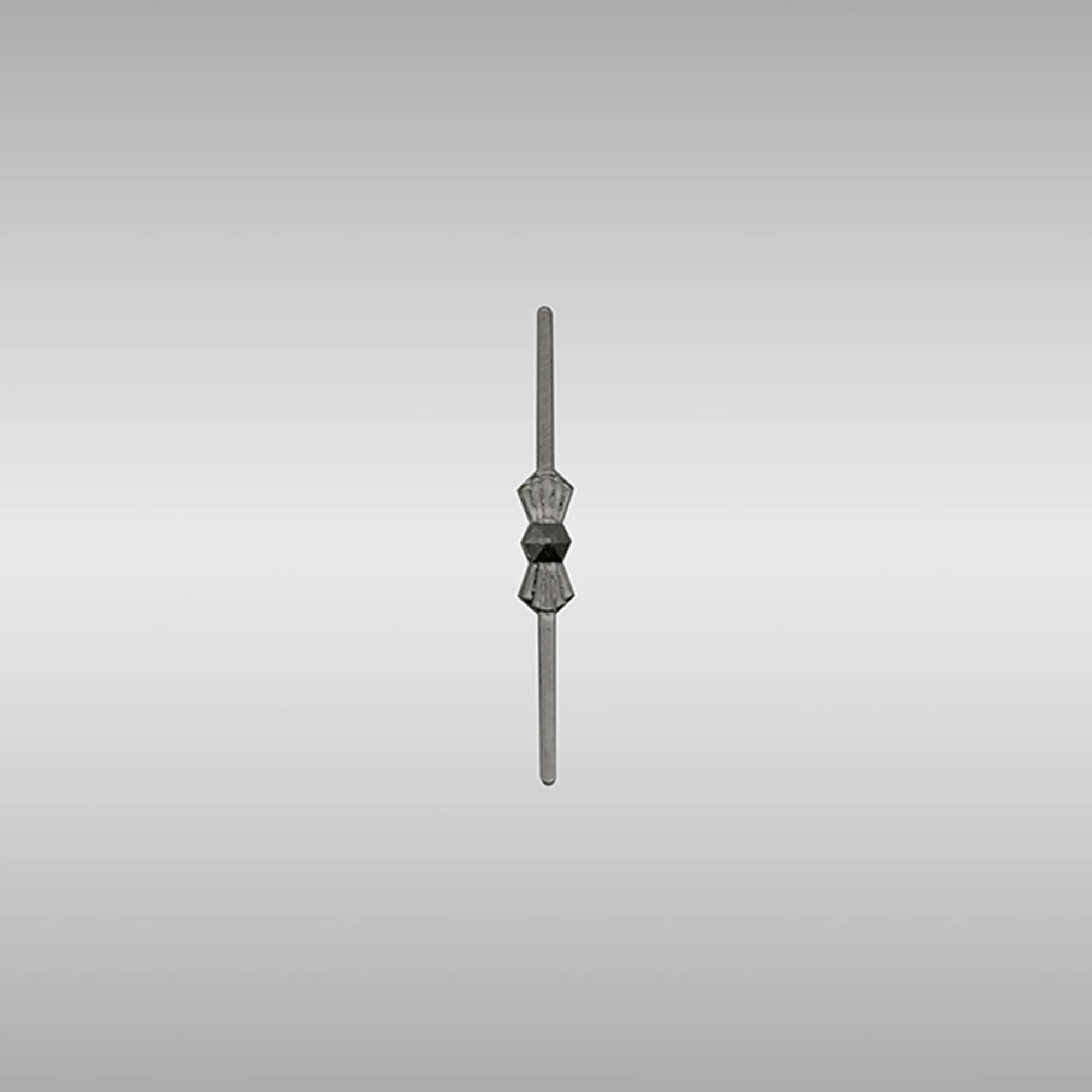 C90023  Bow Tie Straight Link Black Chrome 33mm